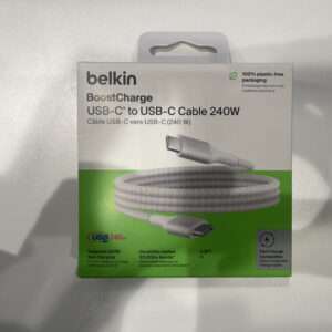 Belkin BoostCharge câble USB-C à gaine tressée, câble de recharge USB-C vers USB-C