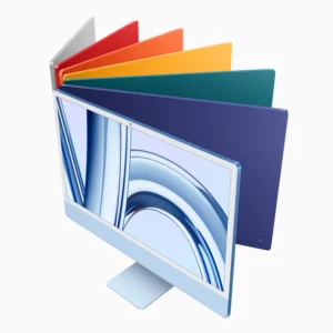 Apple iMac 24 pouces M3 avec écran Retina 4.5K, 8 Go de mémoire unifiée et SSD 256 Go. Design tout-en-un élégant, performances élevées et qualité d’affichage exceptionnelle. Parfait pour le travail, la création et le divertissement.