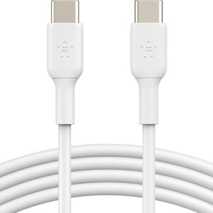 Belkin BoostCharge 60w Câble de recharge USB-C vers USB-C Boost Charge (câble USB Type-C pour Samsung, Pixel, iPad Pro, etc. ; 1m, blanc)
